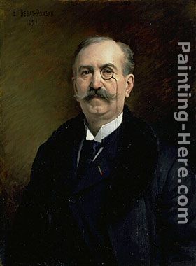 Portrait de M.G. Broustet painting - Edouard Bernard Debat-Ponsan Portrait de M.G. Broustet art painting